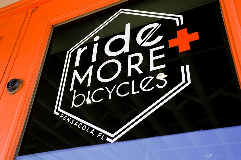 Photo of Ride MORE Bicycles logo.